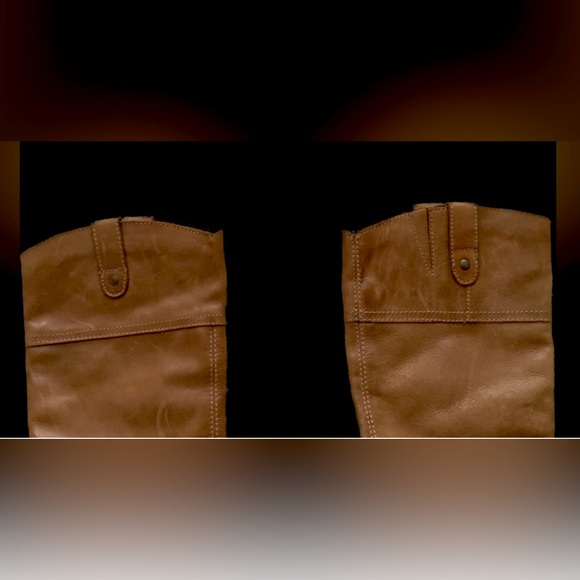 OTBT brown tall leather pull-on boots Women’s U.S. 7.5 EXCELLENT - Picture 7 of 7